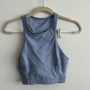 outdoor voices blue crop top